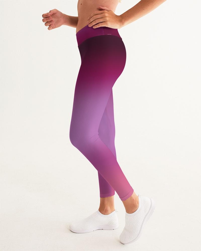 Palm Fade Women's Fitness Leggings-cloth-Digital Rawness