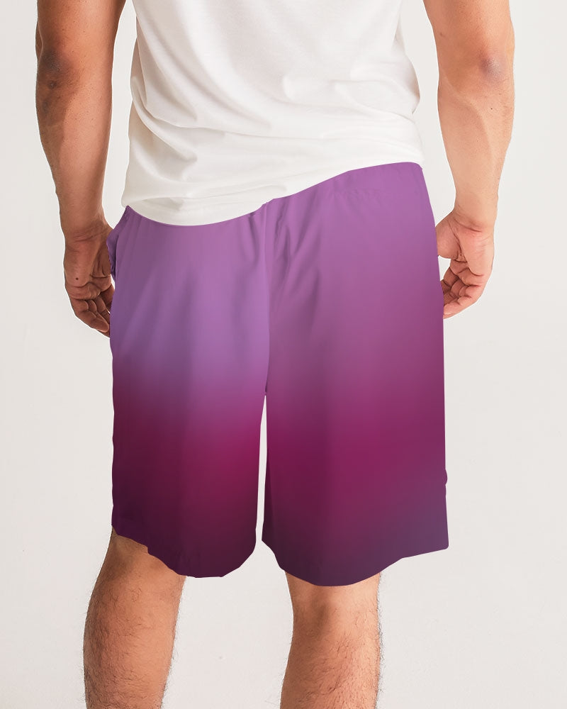 Palm Fade Men's Jogger Shorts-cloth-Digital Rawness