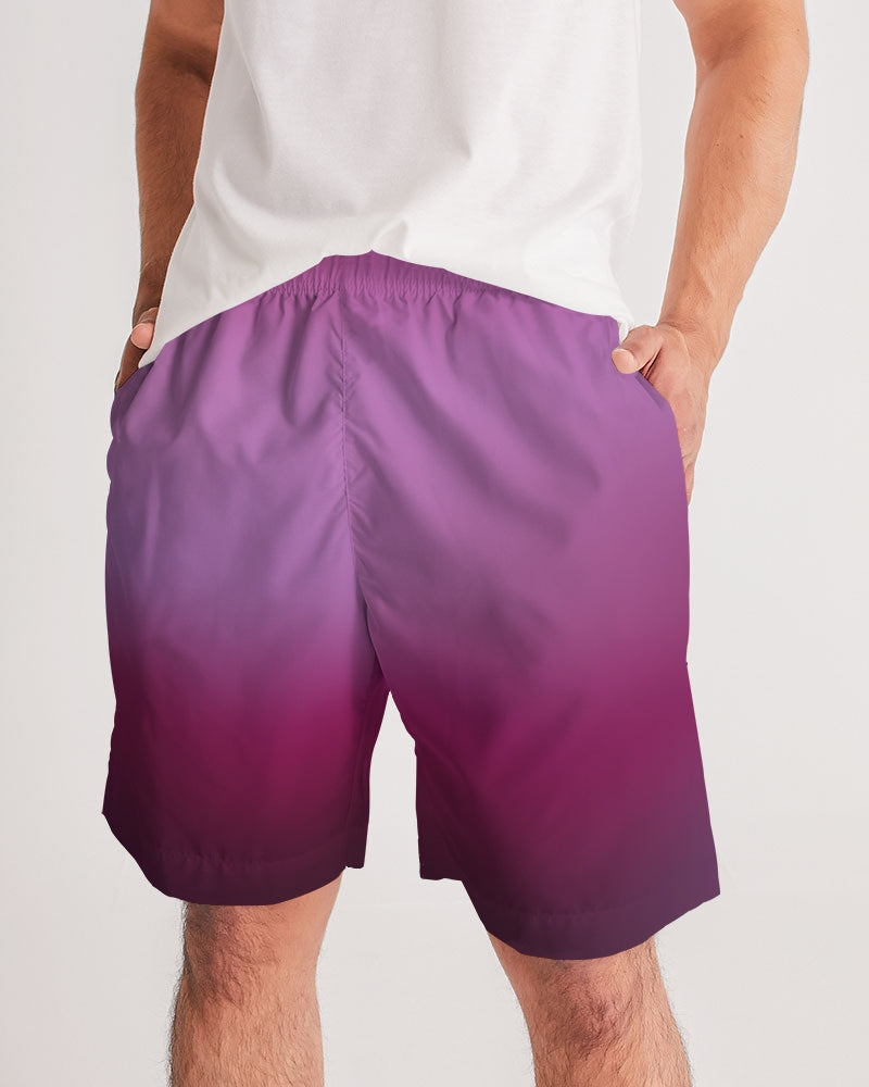 Palm Fade Men's Jogger Shorts-cloth-Digital Rawness