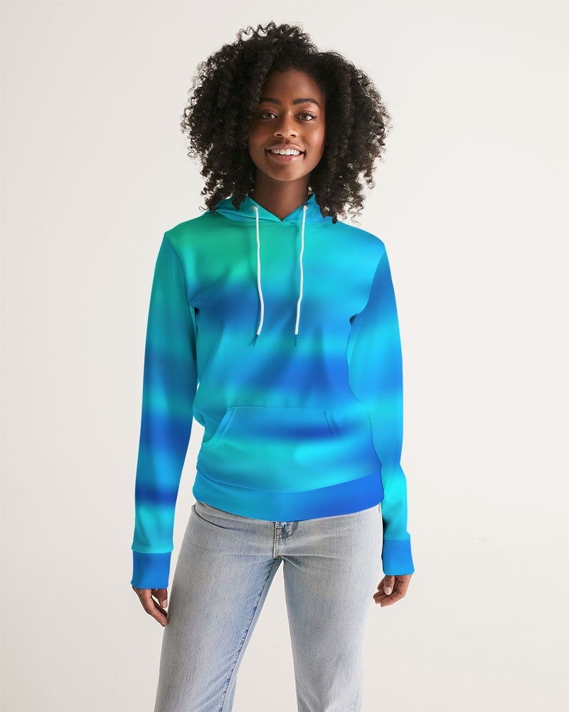 Blue Women's Hoodie-cloth-Digital Rawness
