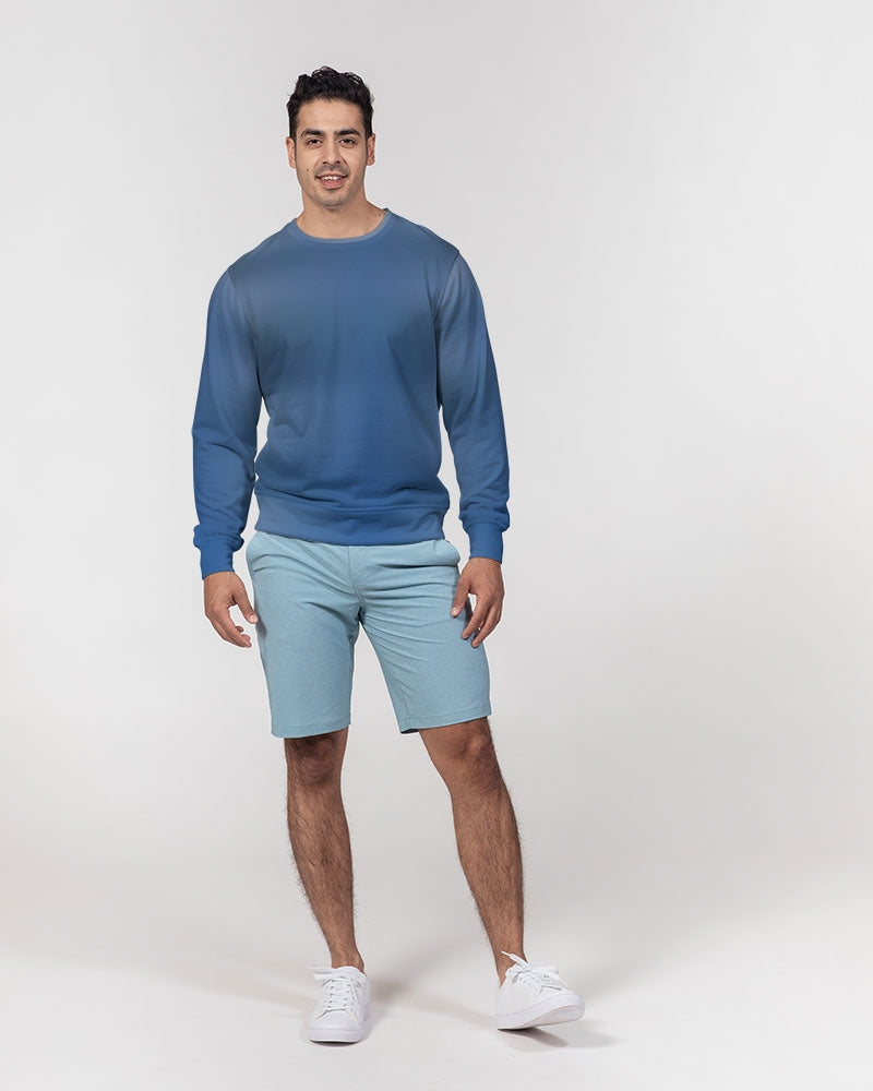 Shaded Men's Classic French Terry Crewneck Pullover-cloth-Digital Rawness