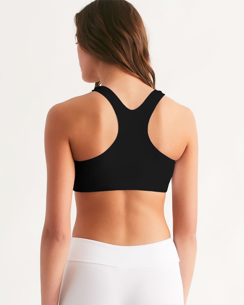 Zig Zagging Women's Seamless Sports Bra-cloth-Digital Rawness