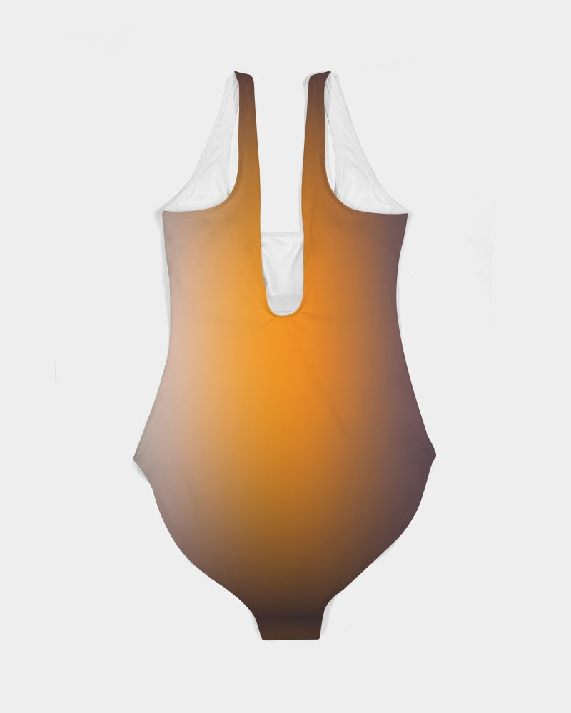 Smokey Orange Women's One-Piece Swimsuit-cloth-Digital Rawness
