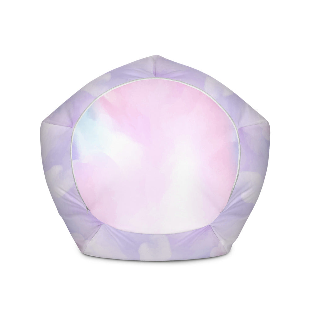 Pinky Cloud Bean Bag Chair w/ filling-Bean Bag-Digital Rawness