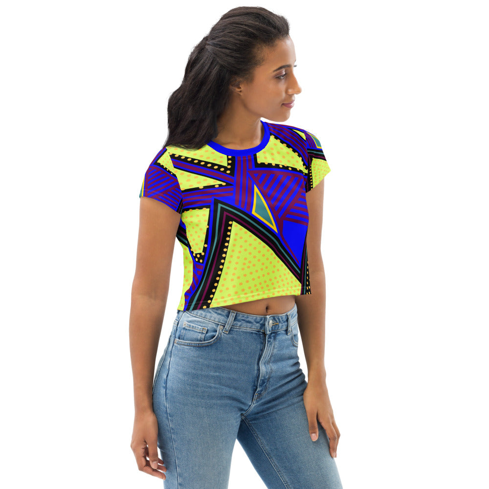 Women's Crop Top-T-shirt-Digital Rawness