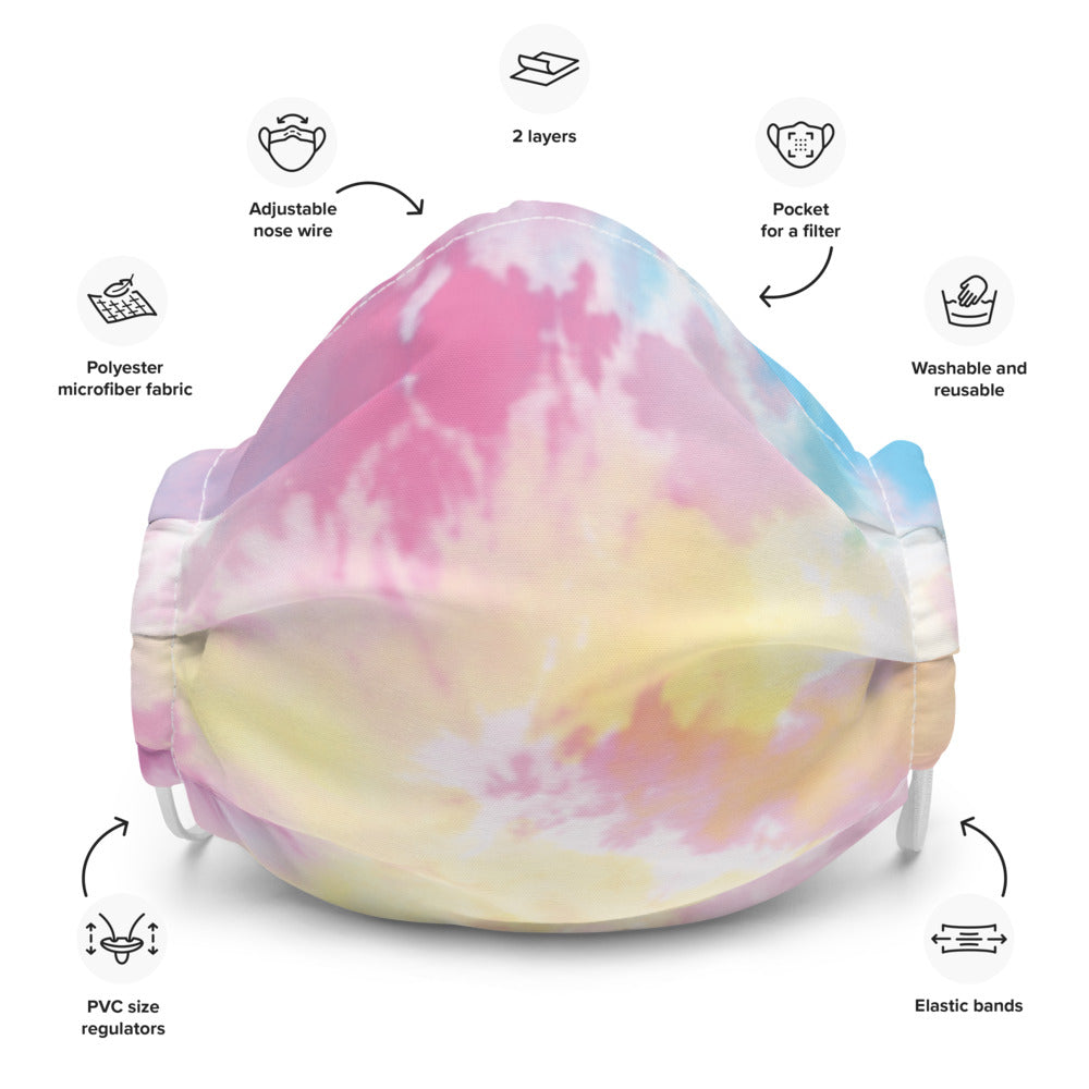 pink Cloth Face Mask-Digital Rawness