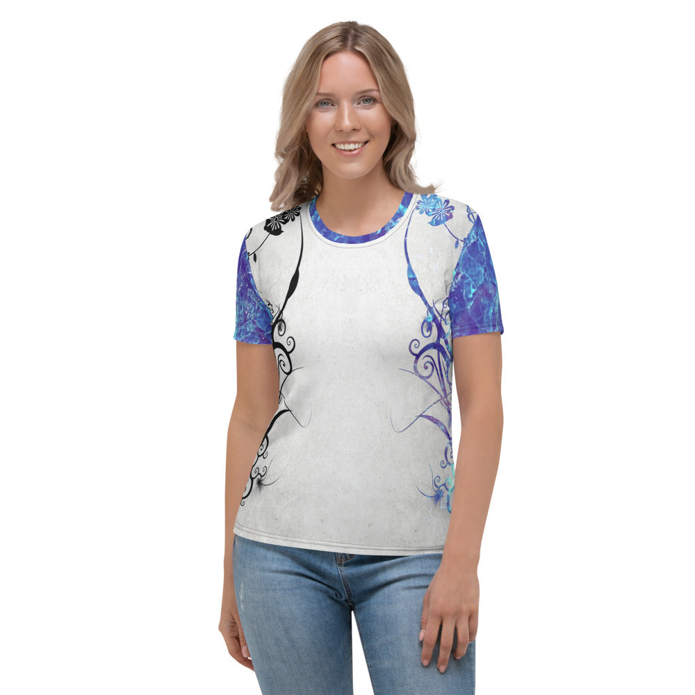 Blue Women's Shirt-Digital Rawness