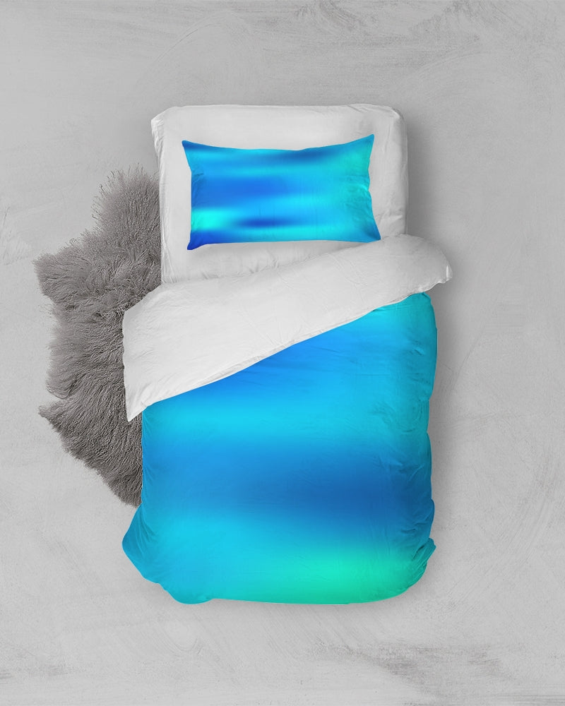 Ocean Shore Blues Twin Duvet Cover Set-home goods-Digital Rawness