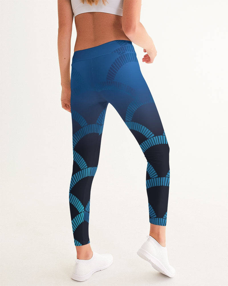 Blue Blues Women's Yoga Leggings-cloth-Digital Rawness