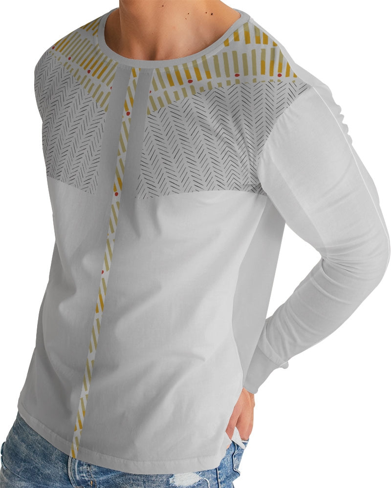 Grey Unlimited Men's Crew Neck Long Sleeve T-Shirt-cloth-Digital Rawness