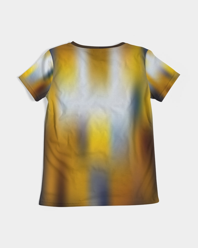 black Women's V Neck Shirt-cloth-Digital Rawness