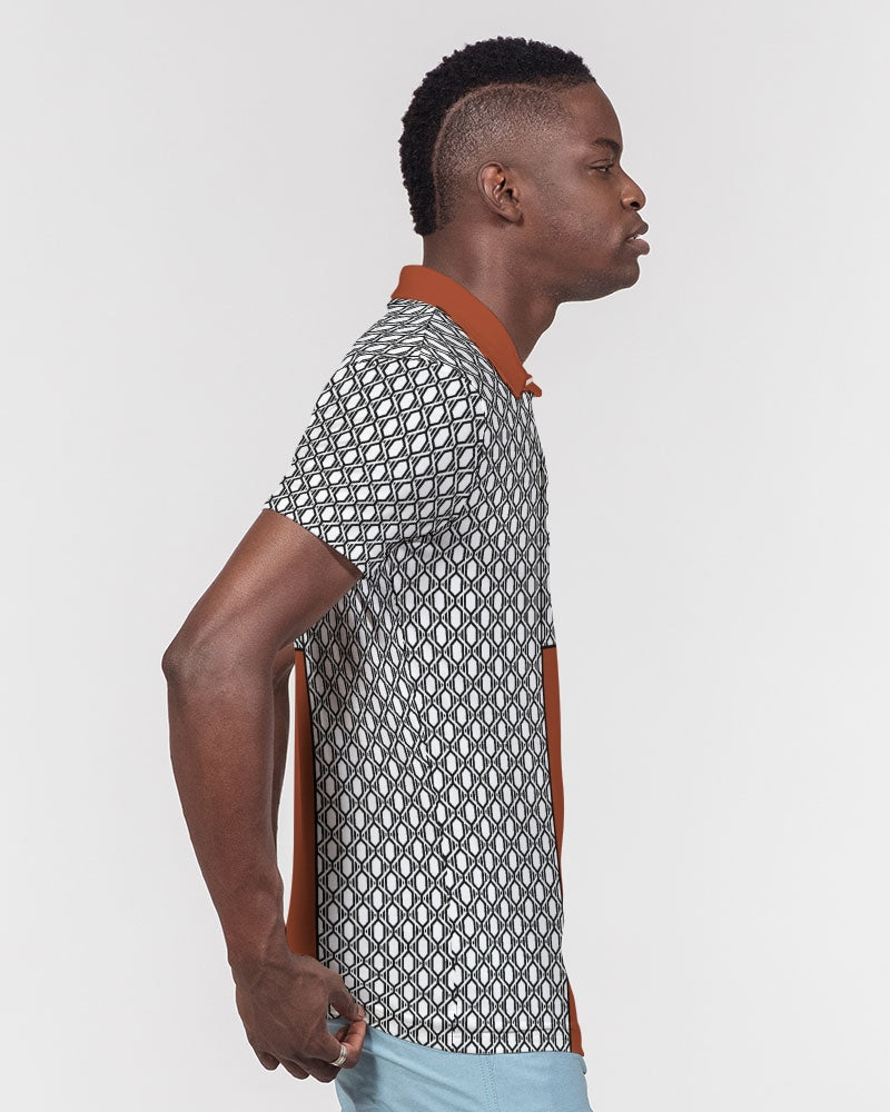 Half This or That Men's Slim Fit Polo-cloth-Digital Rawness