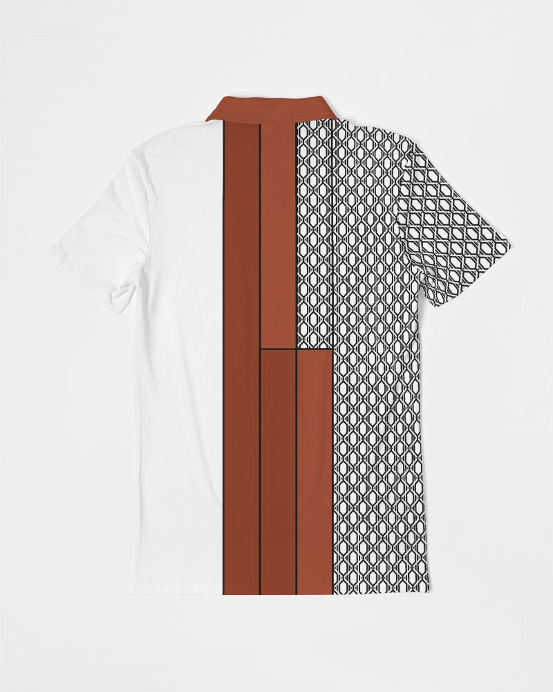 Half This or That Men's Slim Fit Polo-cloth-Digital Rawness