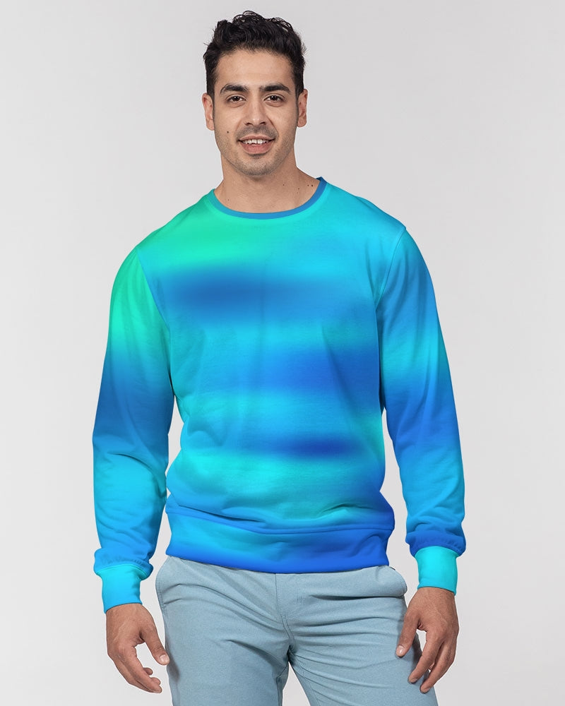 Ocean Shore Blues Men's Sweater-cloth-Digital Rawness