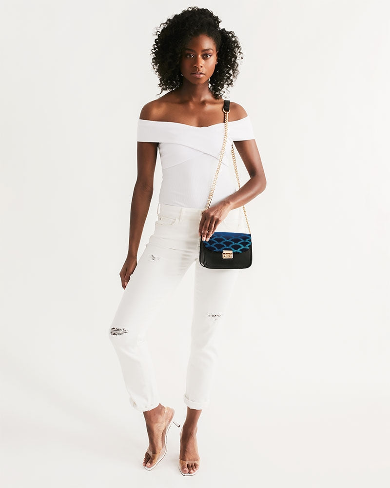 Blue Blues Small Shoulder Bag-accessories-Digital Rawness