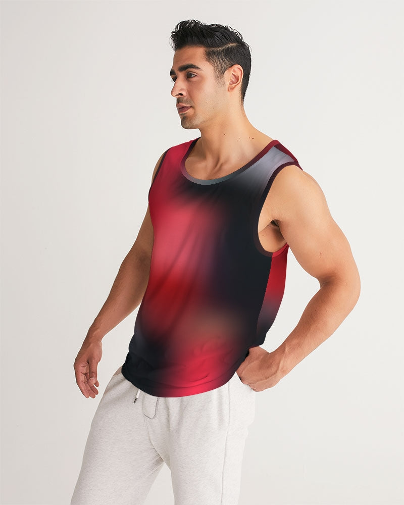 Left Profile of Cherry Bomb Men’s Tank Shirt - Digital Rawness