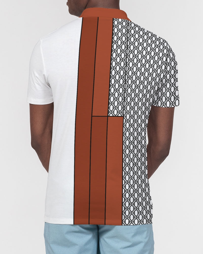 Half This or That Men's Slim Fit Polo-cloth-Digital Rawness