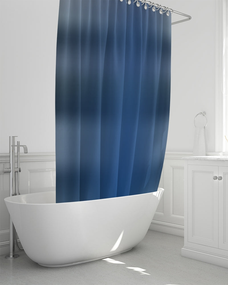 Shaded Blue Shower Curtain 72"x72"-home goods-Digital Rawness