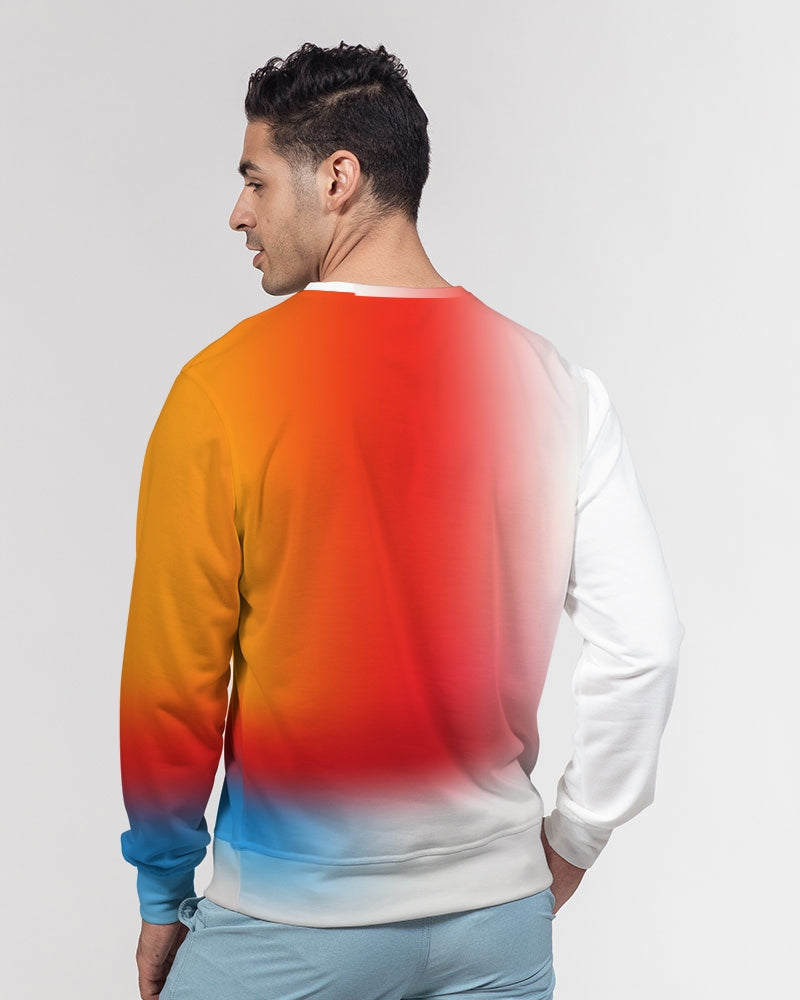 Just A Little Men's Classic French Terry Crewneck Pullover-cloth-Digital Rawness