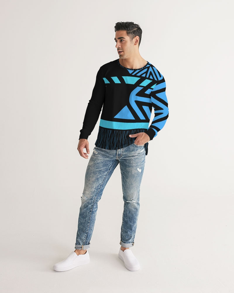 Blue Dynasty Men's Long Sleeve Shirt-cloth-Digital Rawness