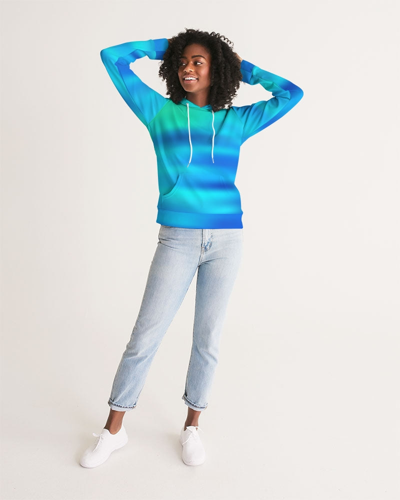 Light Blue Women's Hoodie-cloth-Digital Rawness