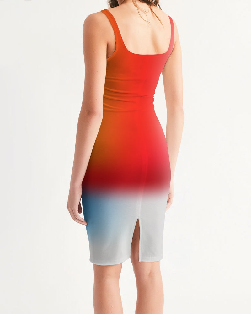 Just A Little Women's Midi Bodycon Dress-cloth-Digital Rawness