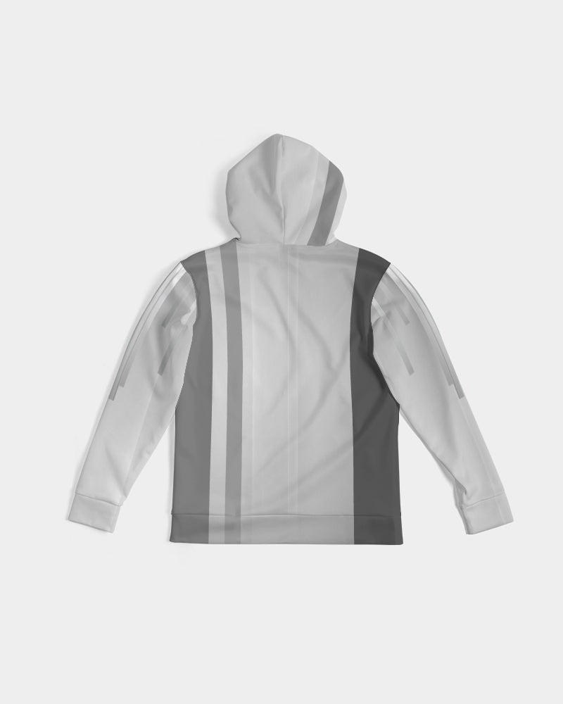 Gray Lines Men's Hoodie-cloth-Digital Rawness