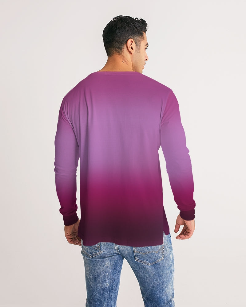 Plum Fade Men's Long Sleeve Shirt-cloth-Digital Rawness