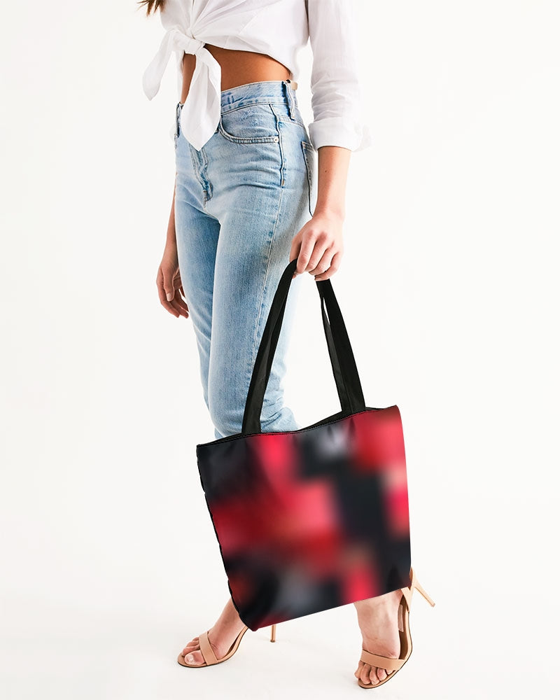 Cherry Bomb Canvas Zip Tote-Digital Rawness
