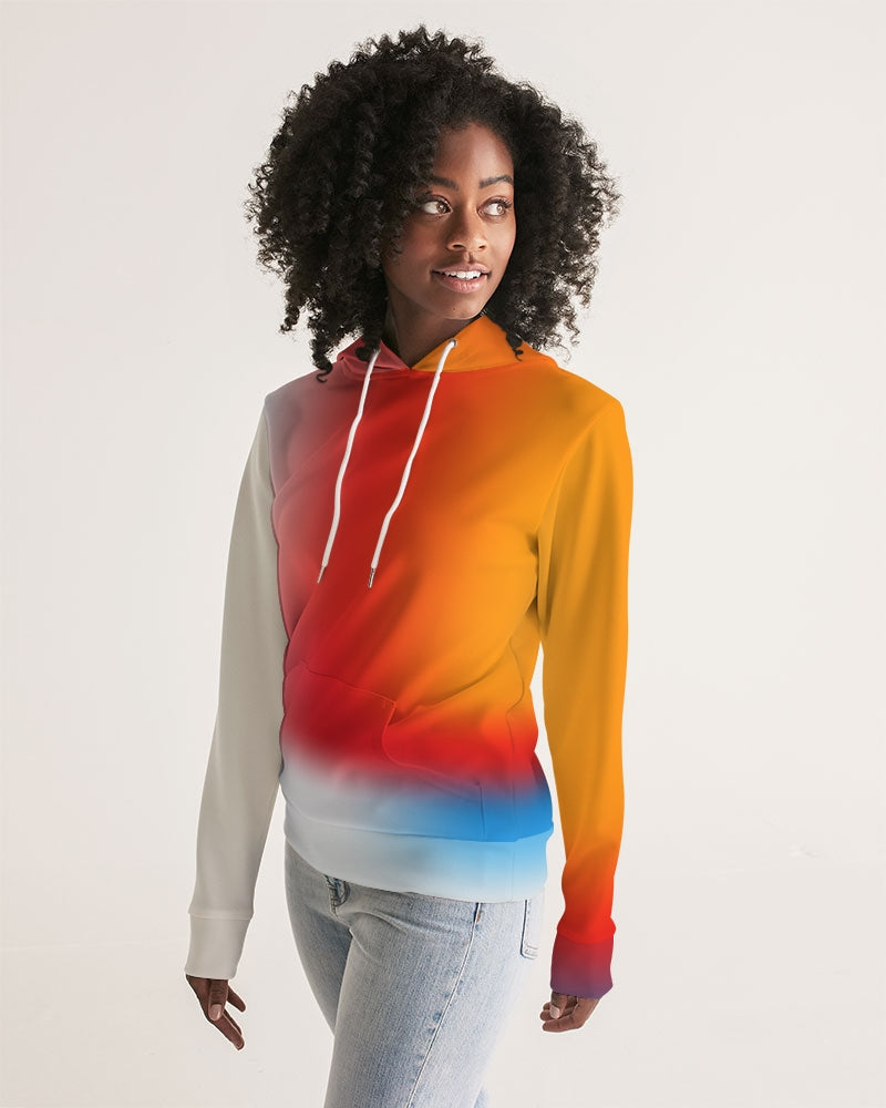 Red Women's Hoodie-cloth-Digital Rawness