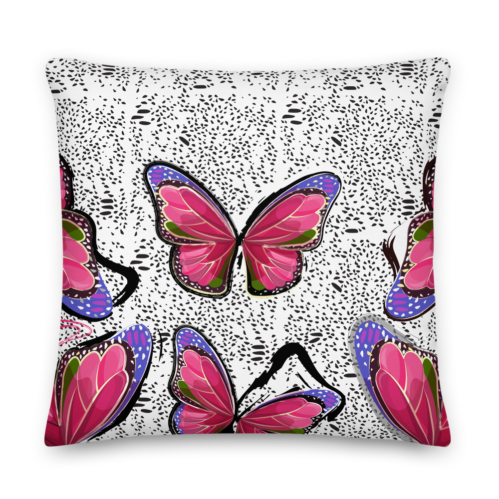 Butterfly Pillow - Dedication - Digital Rawness