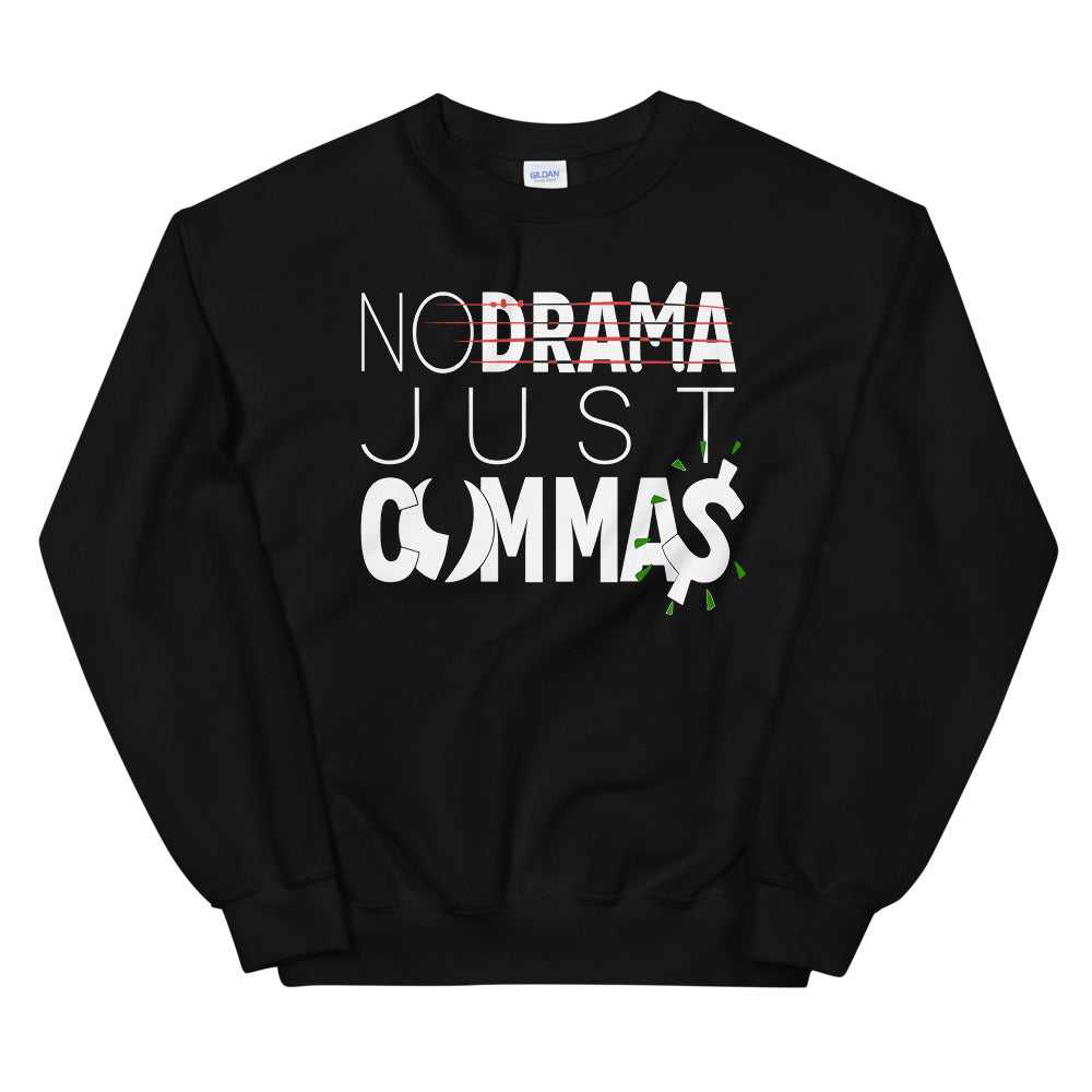 Just Commas Unisex Mental Health Sweatshirt-Digital Rawness