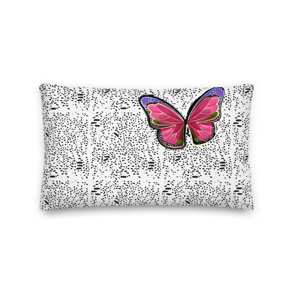 Butterfly Lumbar Pillow - Dedication - Digital Rawness