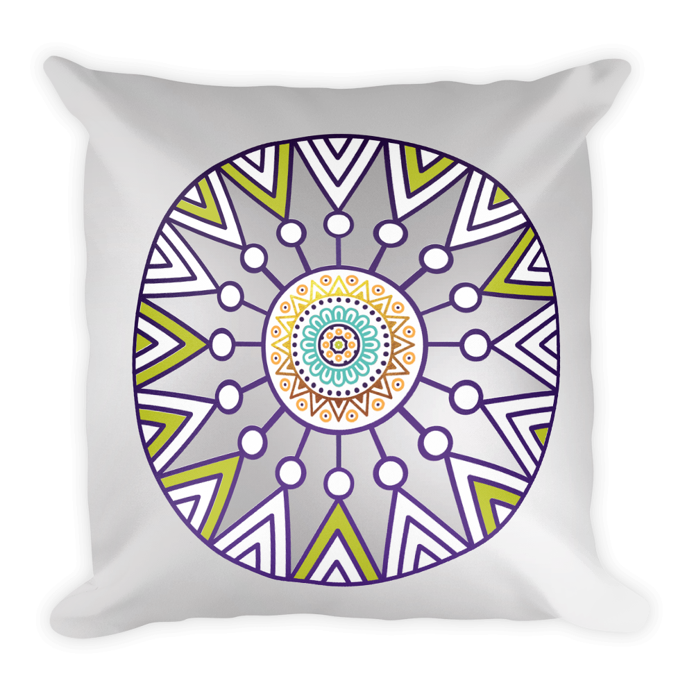 Light Square Throw Pillow Digital Rawness