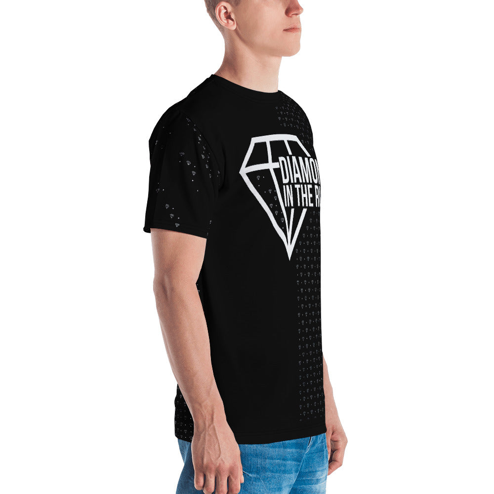 Diamond In The Ruff Men's Black Tee-Graphic Tee-Digital Rawness