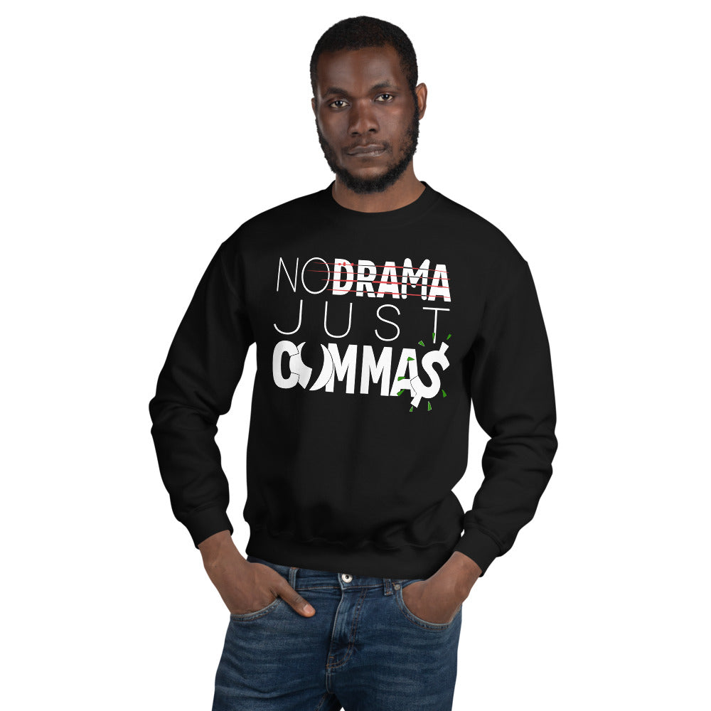 Just Commas Unisex Mental Health Sweatshirt-Digital Rawness