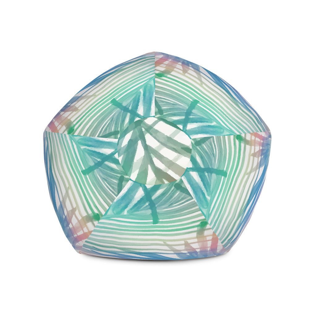 Palm Tree Cool Down Bean Bag Chair w/ filling-Bean Bag-Digital Rawness