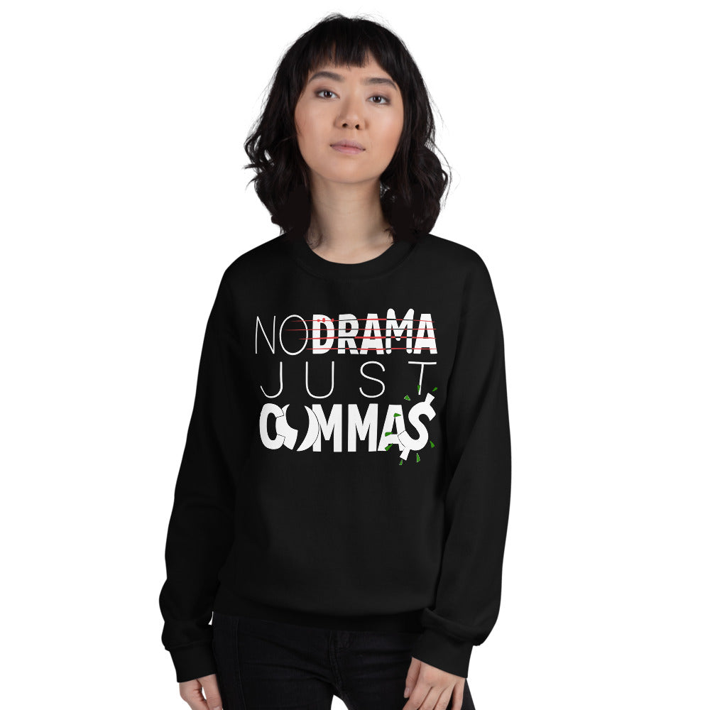Just Commas Unisex Sweatshirt-Digital Rawness