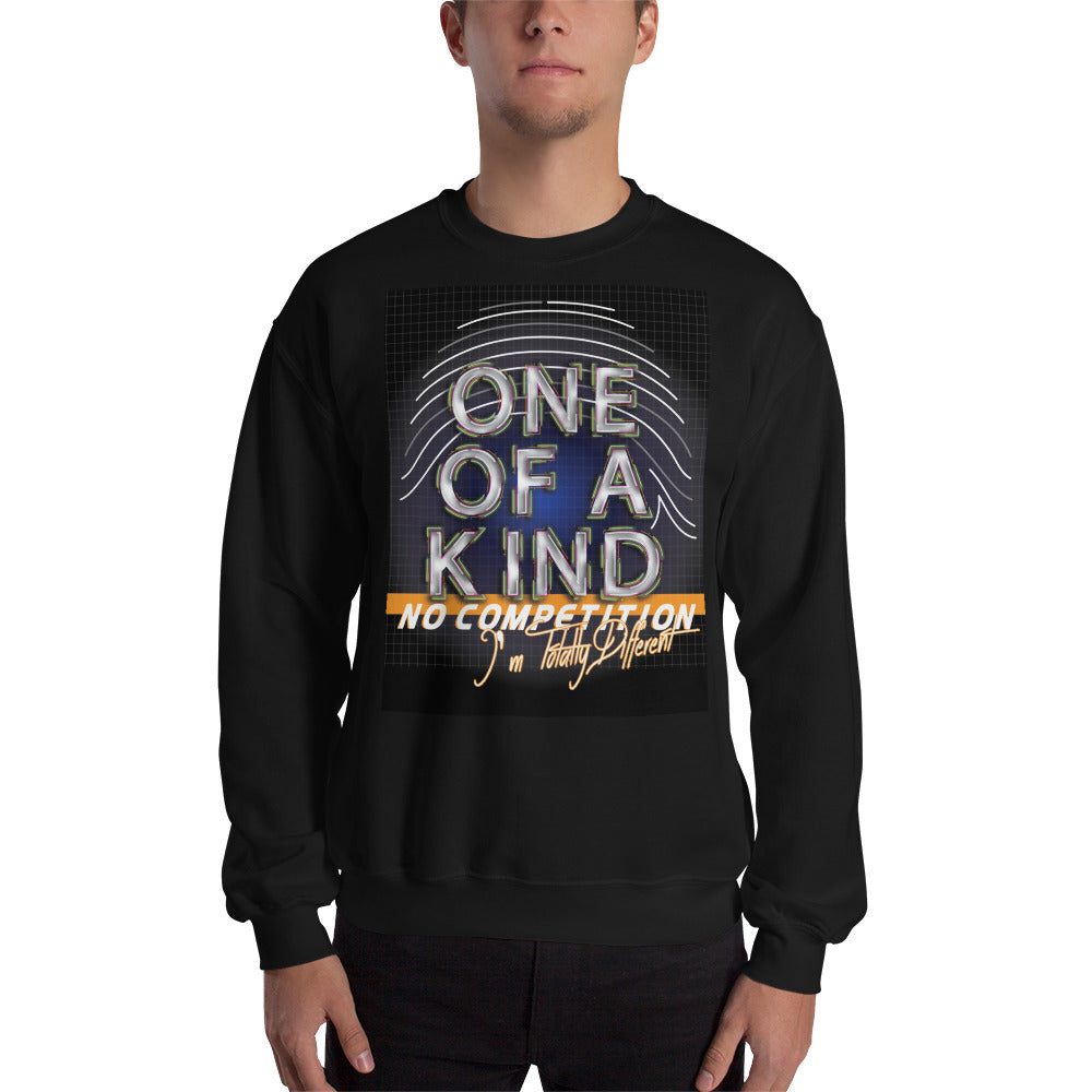 Model wearing One of a Kind Inspirational Sweatshirt