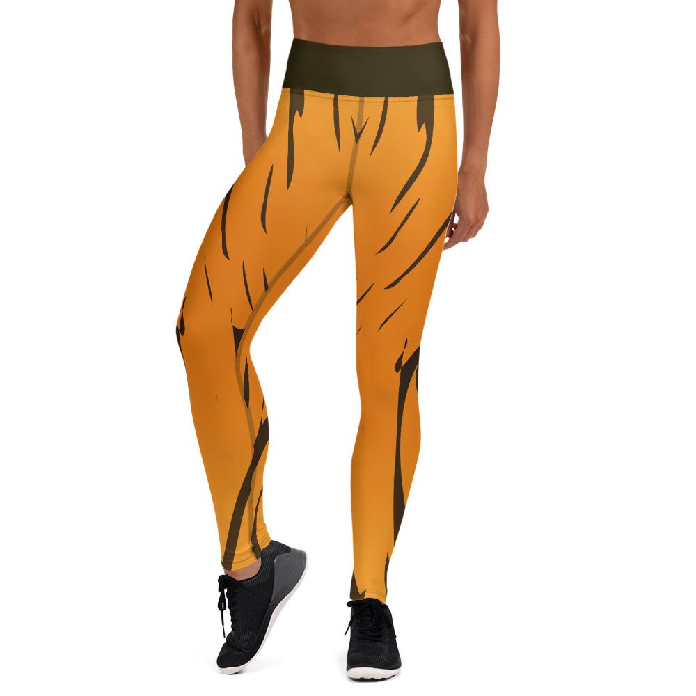 Front view of Tiger Print Ankle Leggings for Women – Digital Rawness