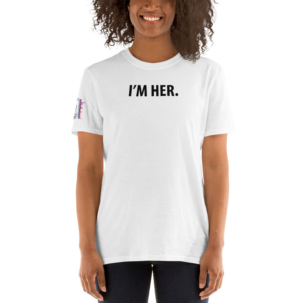 I'm Her Period. Women's Graphic T-Shirt (White)-Self Esteem Shirt-Digital Rawness