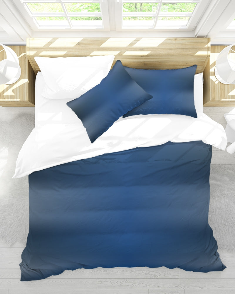 Shaded Blue Queen Duvet Cover Set-home goods-Digital Rawness
