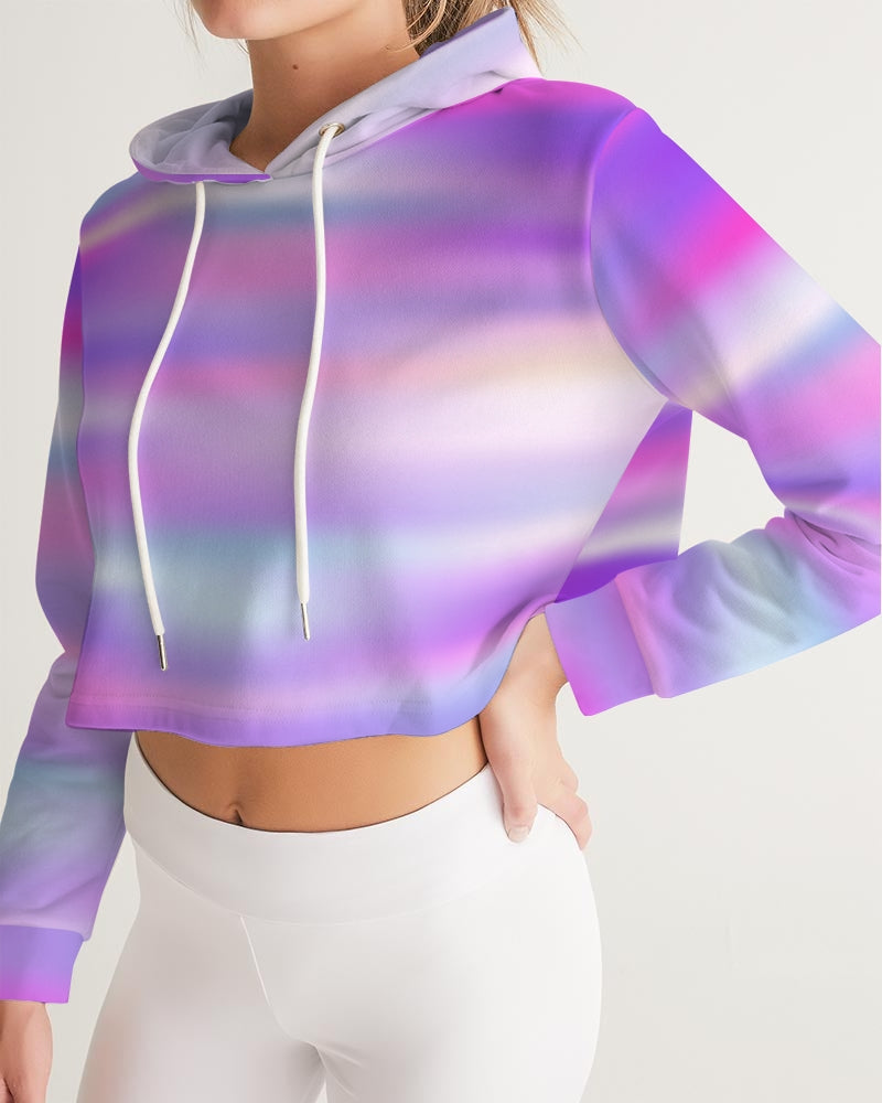 Women's Cropped Hoodie - Pretty Punch - Digital Rawness