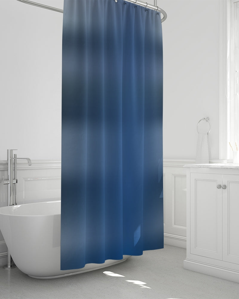 Shaded Blue Shower Curtain 72"x72"-home goods-Digital Rawness
