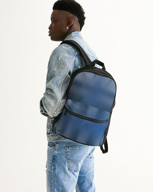 Shaded Blue Small Canvas Backpack-accessories-Digital Rawness