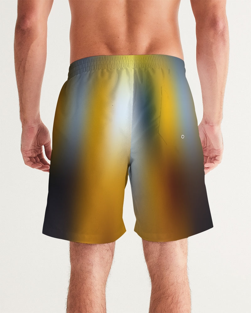 Yellow Men's Swim Trunks-cloth-Digital Rawness