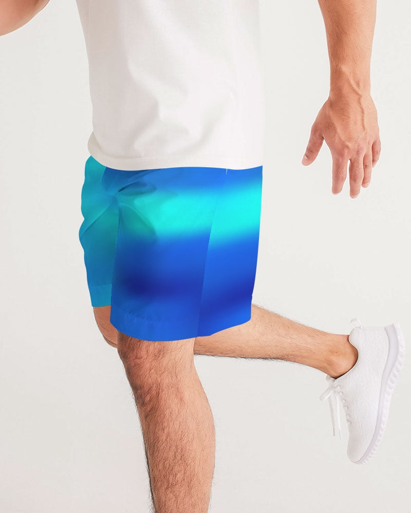 Ocean Shore Blues Men's Jogger Shorts-cloth-Digital Rawness