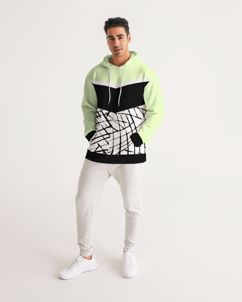 Black Line Pop Men's Hoodie-cloth-Digital Rawness