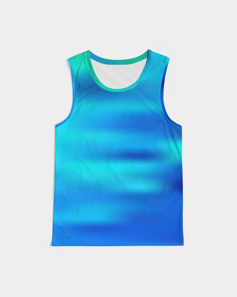 Blue Men's Tank Shirt - Digital Rawness