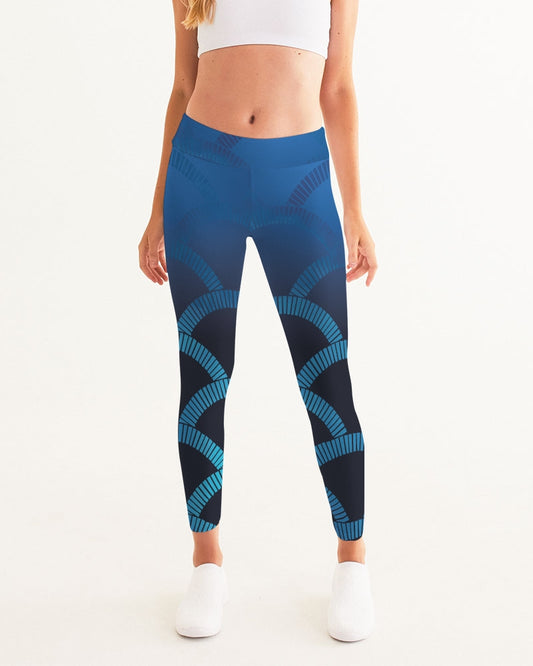 Blue Blues Women's Yoga Leggings-cloth-Digital Rawness